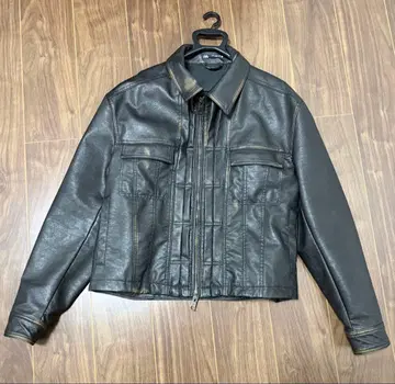 ZARA 블랙 가죽 숏 자켓 XL