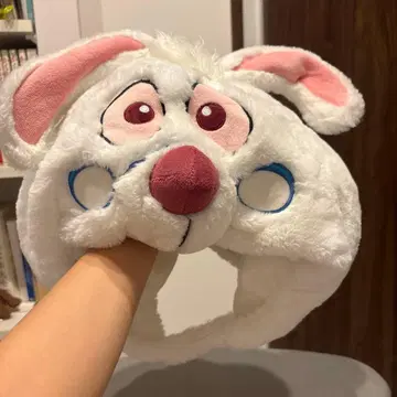 디즈니 이상한 나라의 앨리스 화이트래빗 팬캡