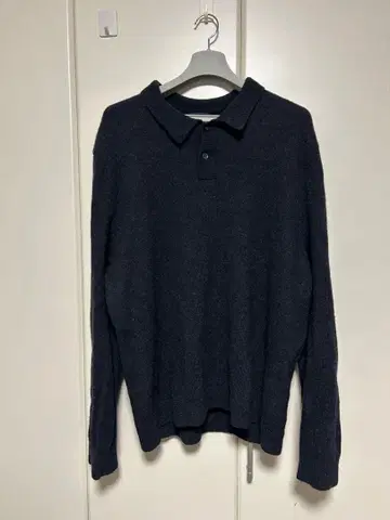 GAP 다크 그레이 긴팔 피케 셔츠 XL