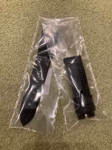 [ 기간 한정 ] 블랑팡 피프티 패덤스 38mm 정품 블랙 고무 벨트