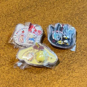 산리오 캐릭터즈 패키지 참 & 초코볼 3종