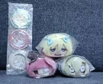 악마 짱 드롭킥 모찌코로링 & 특제 모찌코로 캔뱃지 세트