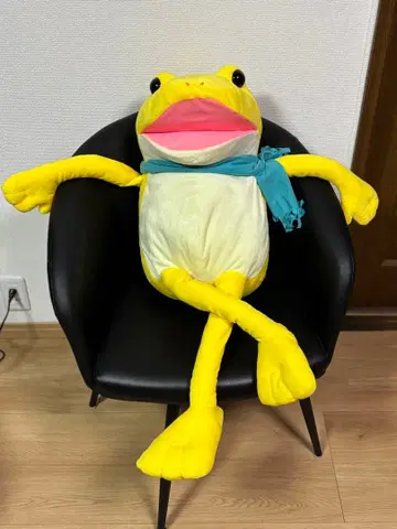 오토보케 케로피욘 혼와카 머플러 울트라 BIG 봉제 인형 옐로우 컬러