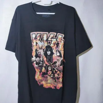 새상품 T셔츠 XL 엔드 오브 더 로드 키스 락 밴드 락 오프