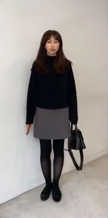 미사용 [ MAAYA DESIGN ] 하이넥 니트