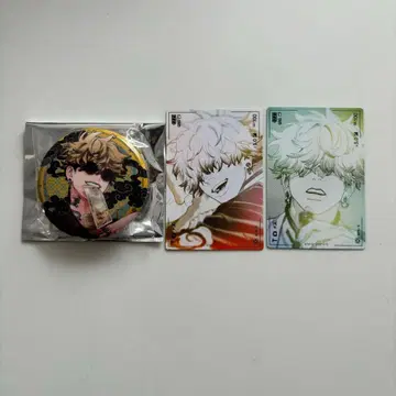 극락 거리 타츠오미 체인 달린 캔뱃지 마주보기 근접 접사 트레이딩 카드