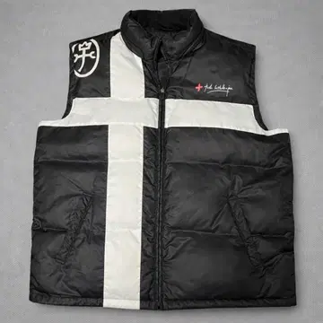 CASTELBAJAC 로고 장식 다운 베스트 까스텔바작 블랙