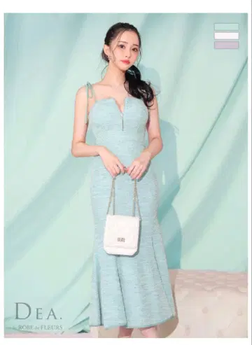 DE3328 민트 블루 로브 드 플뢰르