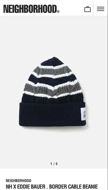 neighborhood Eddie Bauer 콜라보 니트 모자