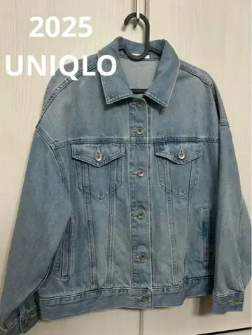 새상품 UNIQLO 유니클로 데님 오버 사이즈 자켓 2025년