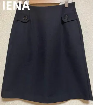 IENA 이에나 울 혼방 사다리꼴 스커트