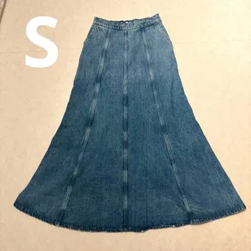 ZARA 데님 플레어 스커트 S