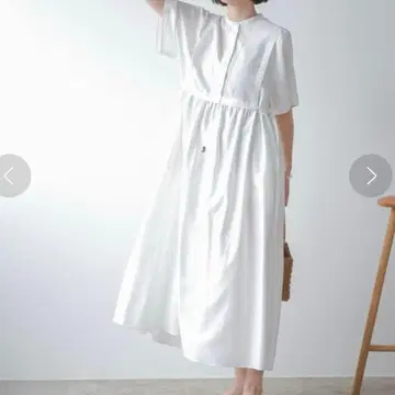 apart by 화이트 셔츠 원피스 반팔