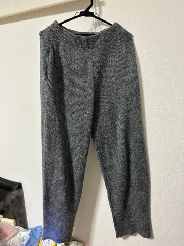 멜란지 니트 루즈 팬츠 Ungrid