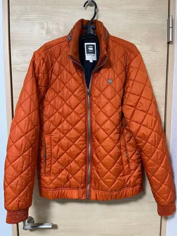 지스타 로우 오렌지 퀼팅 자켓 L
