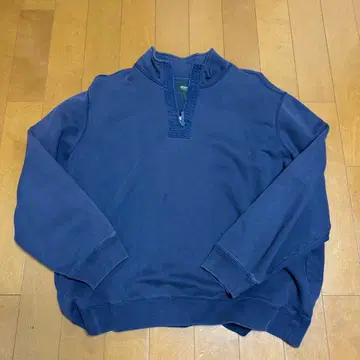 Eddie Bauer 네이비 하프 지퍼 맨투맨
