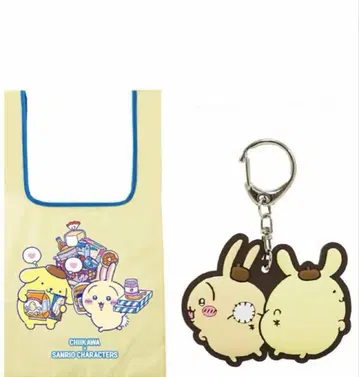 토끼 푸딩 세트 치이카와 x 산리오 에코백 다정한 러버 마스코트