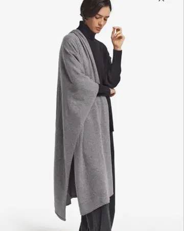 새상품급 팔코네리 울트라 소프트 캐시미어 100% 대형 스톨 그레이