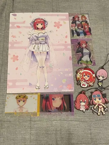 5등분의 신부 클리어 카드, 러버 마스코트 세트 (나카노 니노 위주)