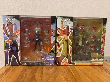 주토피아 주디 홉스 닉 와일드 피규어 세트 카이요도