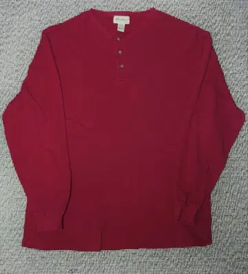 90s-00s 에디 바우어 헨리넥 서멀 XL 버건디