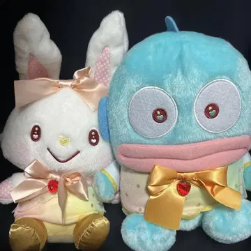 Furuyu 봉제 인형 토끼와 파란 캐릭터