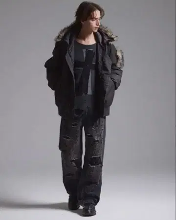 GRANCY N2B 블랙 M 새상품 택 포함 플라이트 자켓 블루종