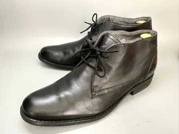 스테파노 로시 남성용 27.5cm 처카 부츠 블랙 가죽 신발