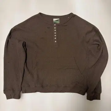 B.BALLSY 7 버튼 와플 헨리 티