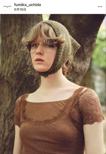 FUMIKA_UCHIDA 니트 스카프
