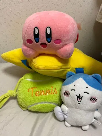 커비 봉제 인형 세트 별 모양 쿠션 포함