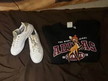 아디다스 디즈니 밤비 스니커즈와 맨투맨 세트