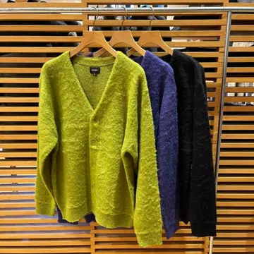 새상품급!! BEAMS 7게이지 솔리드 샤기 가디건