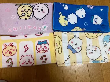 새상품 치이카와 페이스 타월 4개 세트