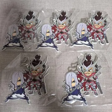 전국 BASARA 러버 키링 오다 노부나가 아케치 미츠히데