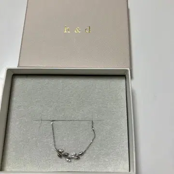 잎 디자인 목걸이 h&d 실버925