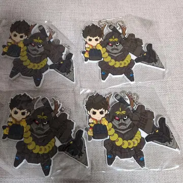 전국BASARA 러버 키링 도쿠가와 이에야스 혼다 타다카츠 4개 세트