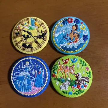 디즈니 자수 배지 4개 세트