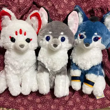 아마테라스의 늑대 울트라 BIG 봉제 인형 쵸콘과 여우