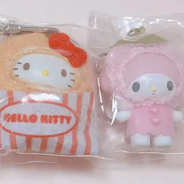 산리오 치비토모 키링 마이멜로디 키티 2개 세트
