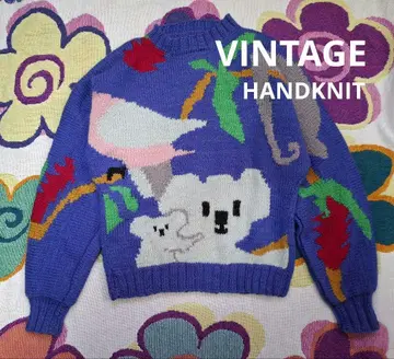 US VINTAGE HANDKNIT 코알라 니트 스웨터