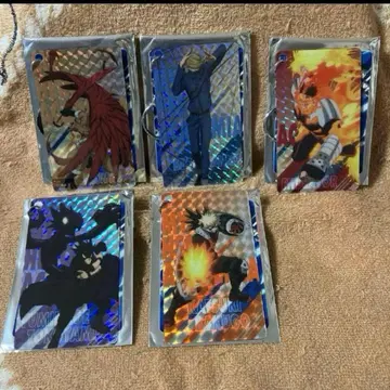 나의 히어로 아카데미아 홀로그램 카드 키링 5종