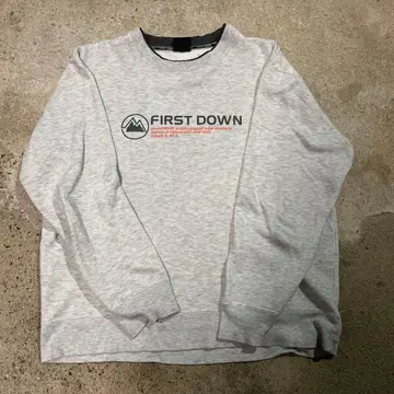 90's 미국산 퍼스트 다운 그레이 크루넥 트레이닝복