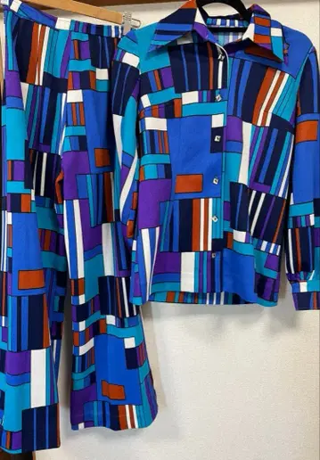 빈티지 핸드메이드 셋업 사이키 레트로