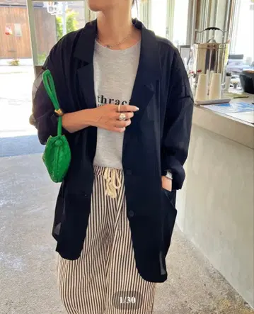 owndaily 시어 빅 실루엣 자켓