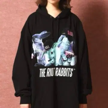 MILK BOY 밀크보이 RIOT RABBITS 후드티