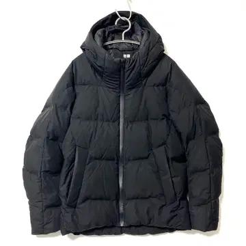 UNIQLO 유니클로 심리스 다운 후드티 3D컷 다운 자켓 M