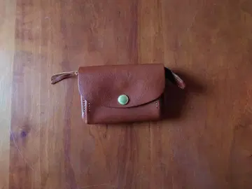 생크 CINQ 접이식 지갑 카멜 미니 지갑