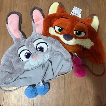 주토피아 닉 주디 팬캡 세트