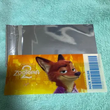 주토피아2 오 마이 카페 특전 오리지널 티켓풍 클리어 카드 닉